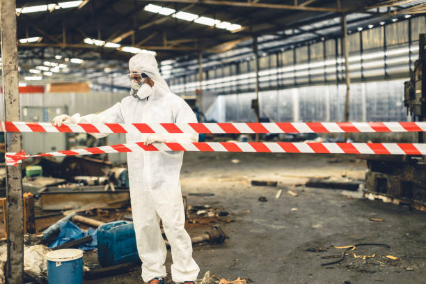 Professional Biohazard technician working in Essex Fells, NJ